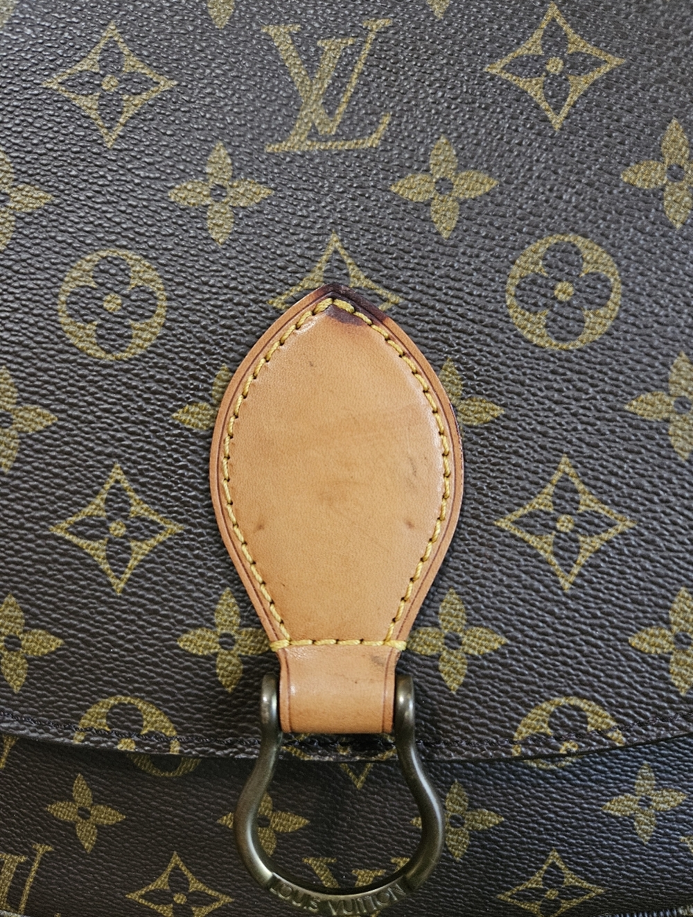 Authentic Louis Vuitton Vintage Saint Cloud GM Monogram Canvas Crossbody 1990 - Picture 3 of 16
